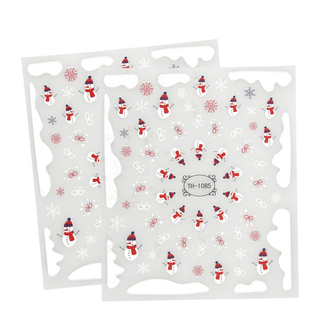 Weihnachtsschneeflocken-Nagelkunst-Aufkleber-Abziehbilder