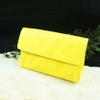 PU-Gelbe Kosmetiktasche mit großem Fassungsvermögen