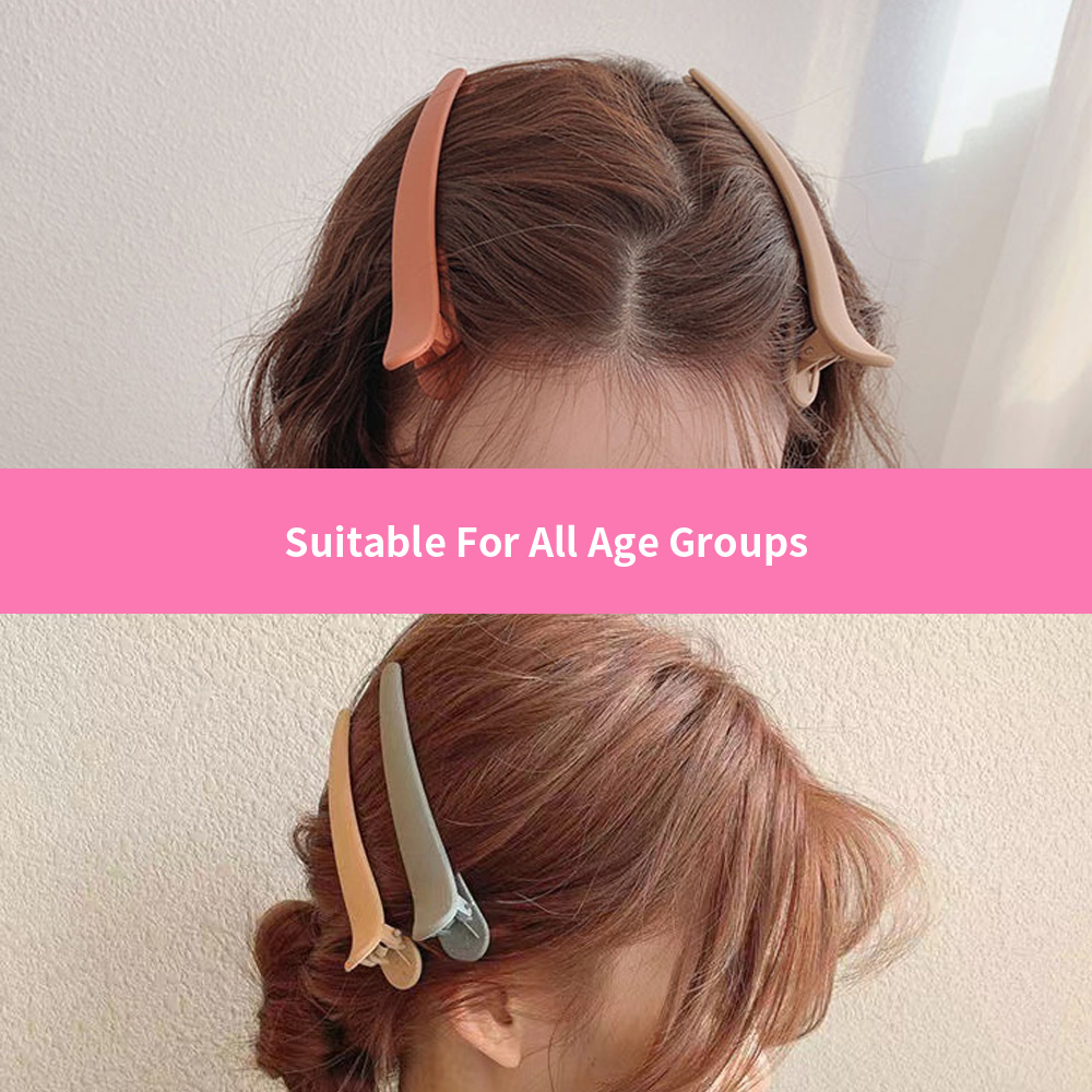 12 cm Kunststoff-Haarspangen für den Salon, Entenschnabel-Haarnadel