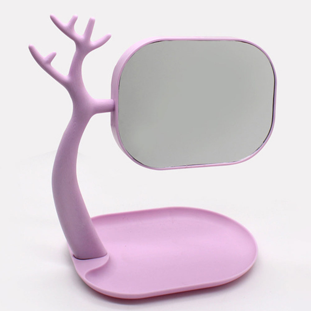 Kunststoff-Tischspiegel, multifunktionaler Kosmetikspiegel zum Aufstellen
