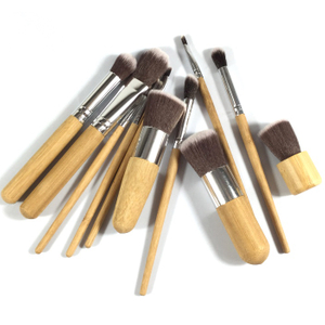 Großhandel 11-teiliges Make-up-Pinsel-Set mit Holzgriff