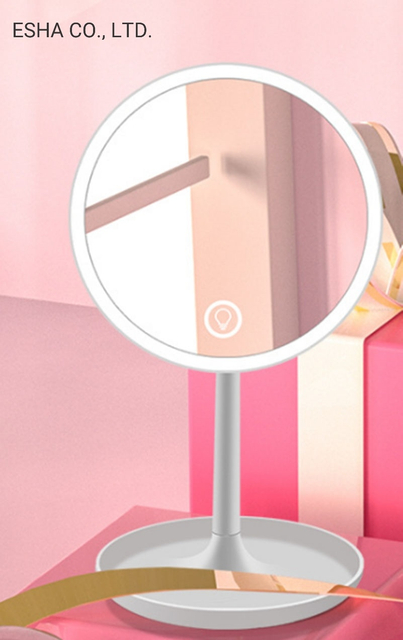 Smarter Make-up-Spiegel mit dreifarbigem Fülllicht und Touchscreen