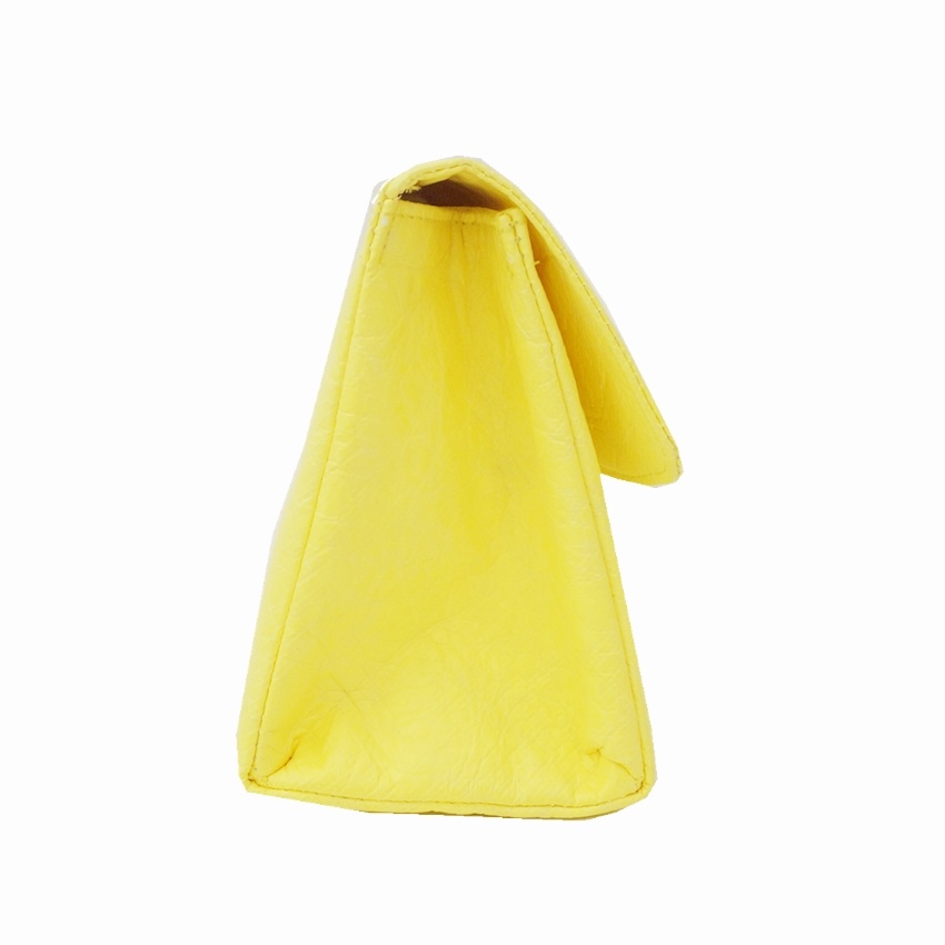PU-Gelbe Kosmetiktasche mit großem Fassungsvermögen