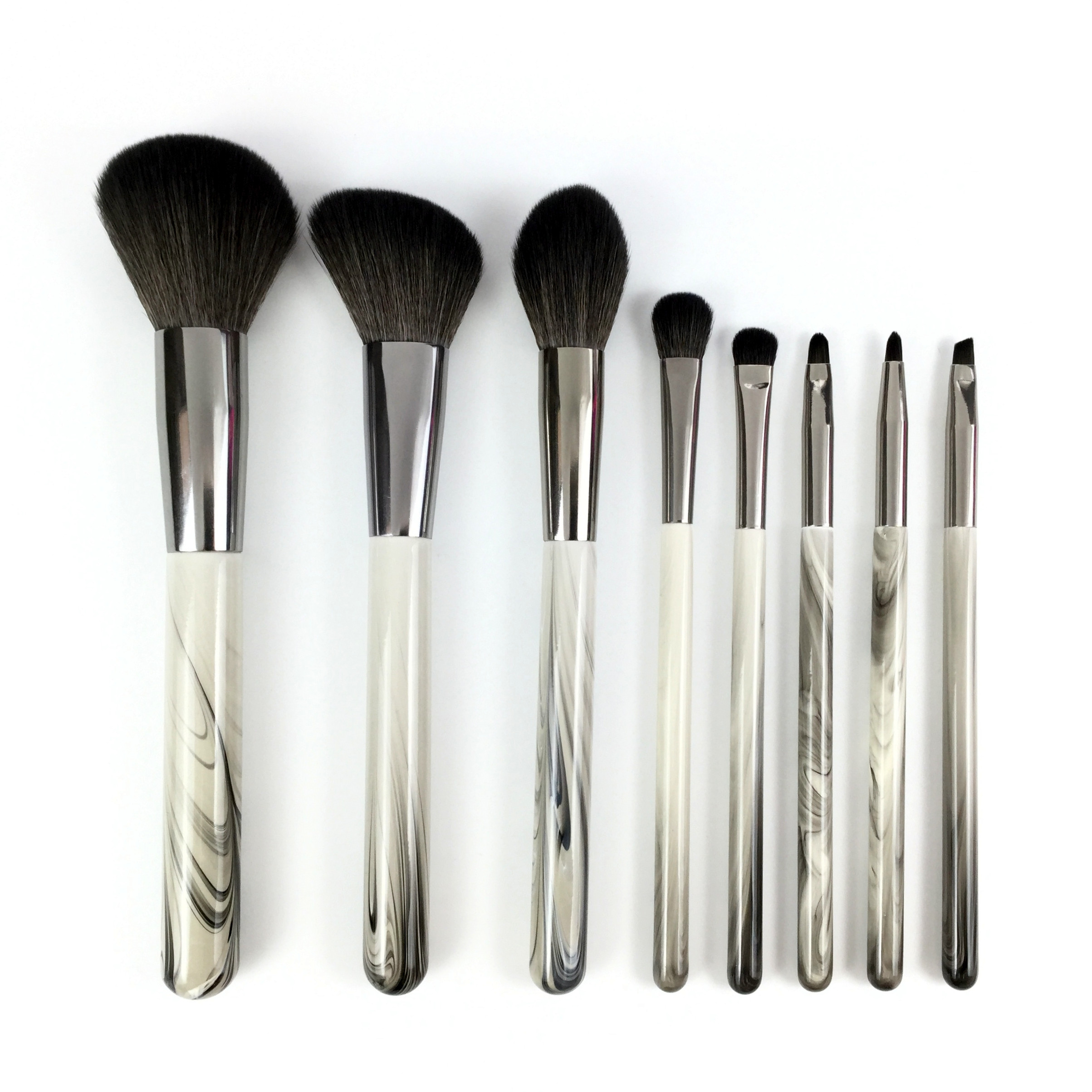 8-teiliges Marmor-Make-up-Pinsel-Set 