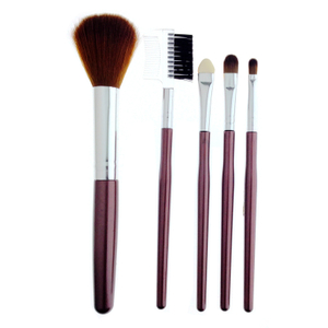 5 stücke Essential Make-up Pinsel Set braun
